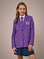 Жакет-пиджак прямого кроя в цвете: Фиолетовый Ole! Twice - фото 1