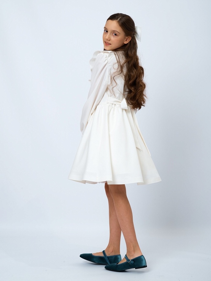 Платье нарядное с оборками в цвете: Белый Ole! Twice - фото 2
