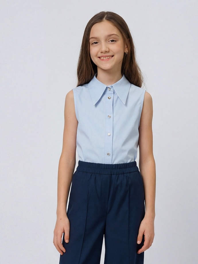 Блуза без рукавов в цвете: Голубой Ole! Twice - фото 1