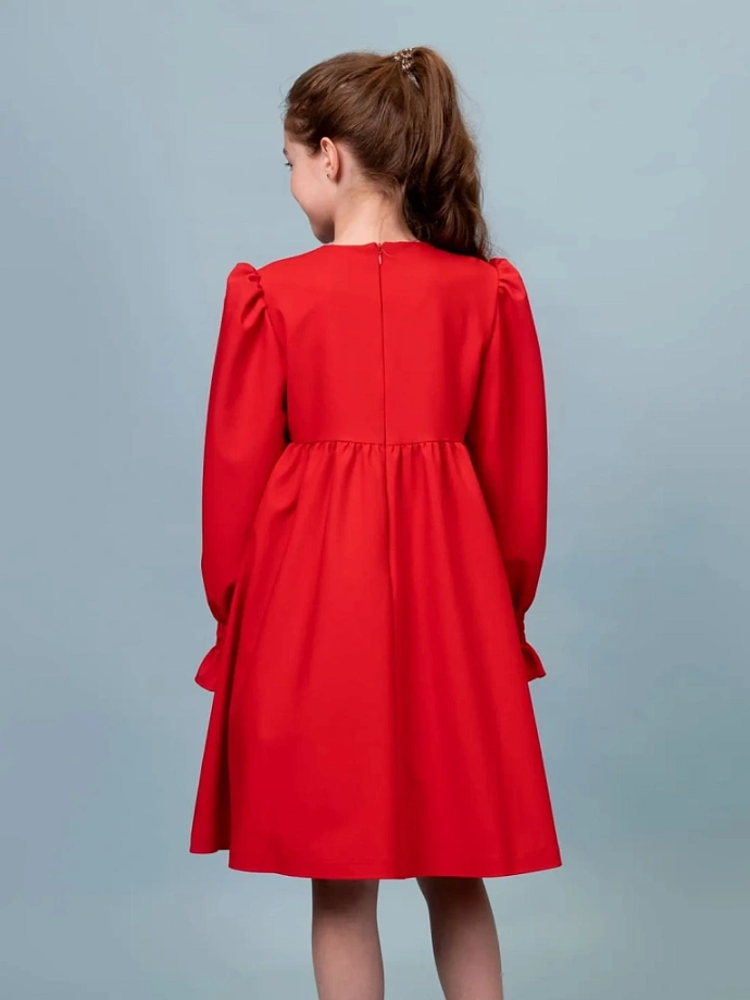 Платье с акцентными рукавами (без броши) в цвете: Красный Ole! Twice - фото 2