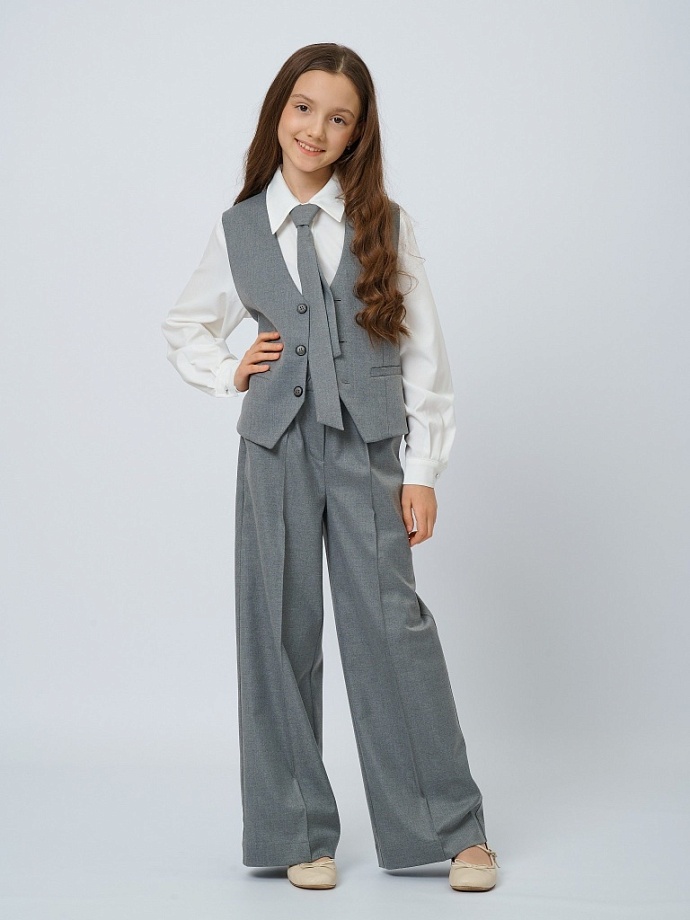 Жилет классический унисекс с шевроном в цвете: Серый Ole! Twice - фото 6