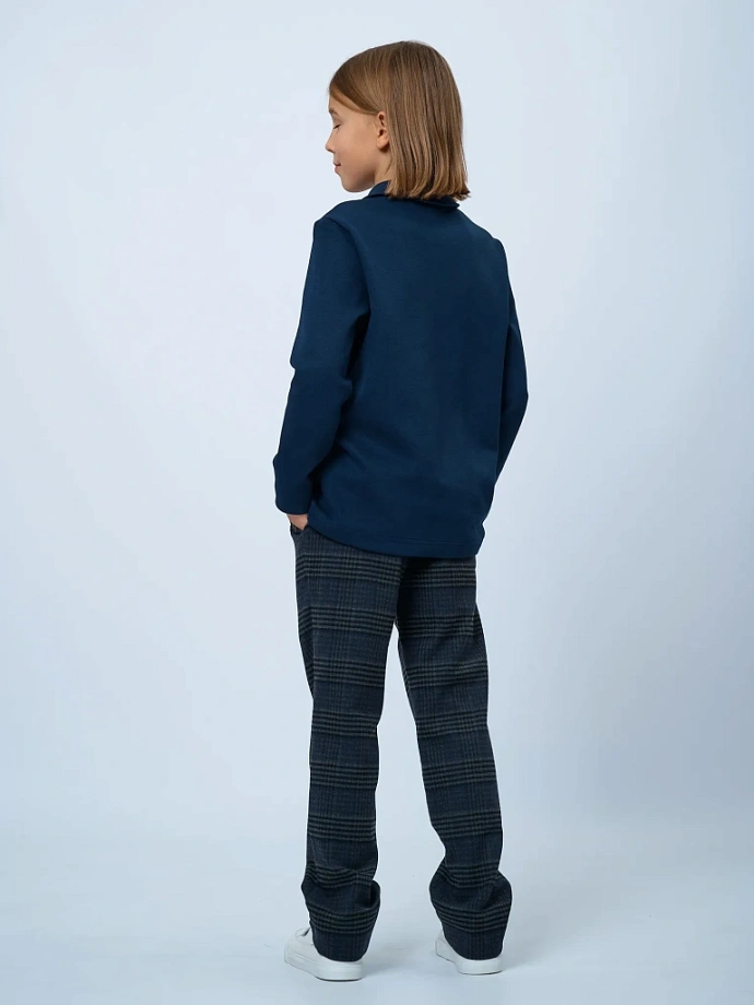 Поло с длинным рукавом унисекс в цвете: Синий Ole! Twice - фото 9