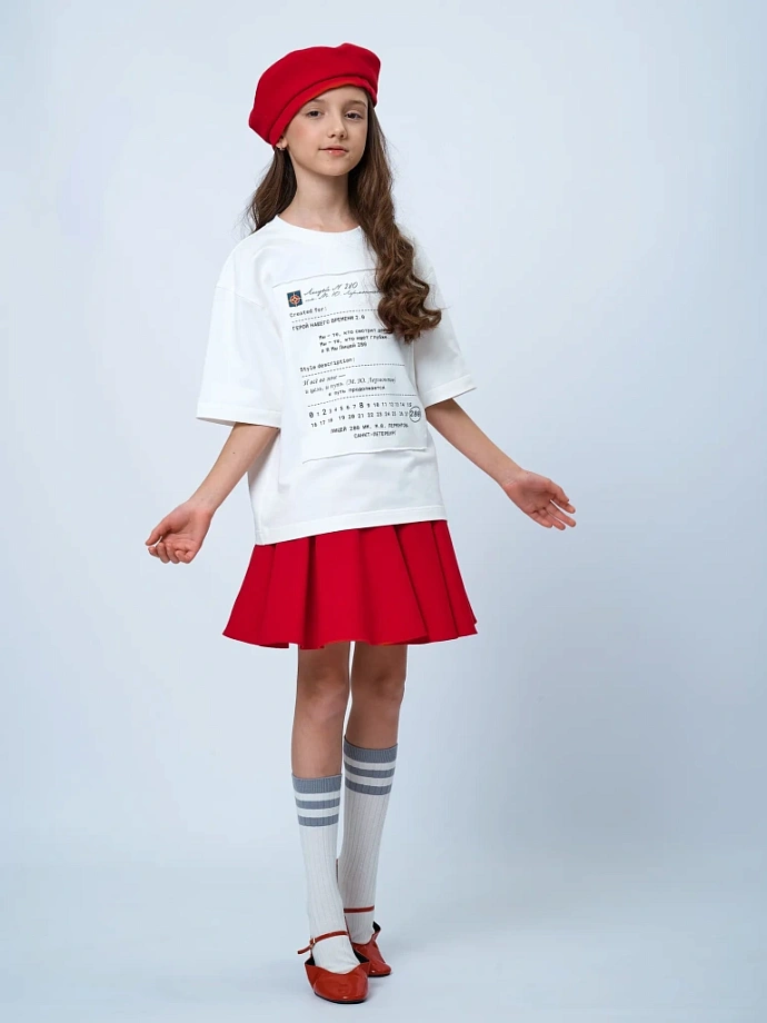 Футболка с нашивным принтом Герой 2.0 в цвете: Молочный Ole! Twice - фото 6