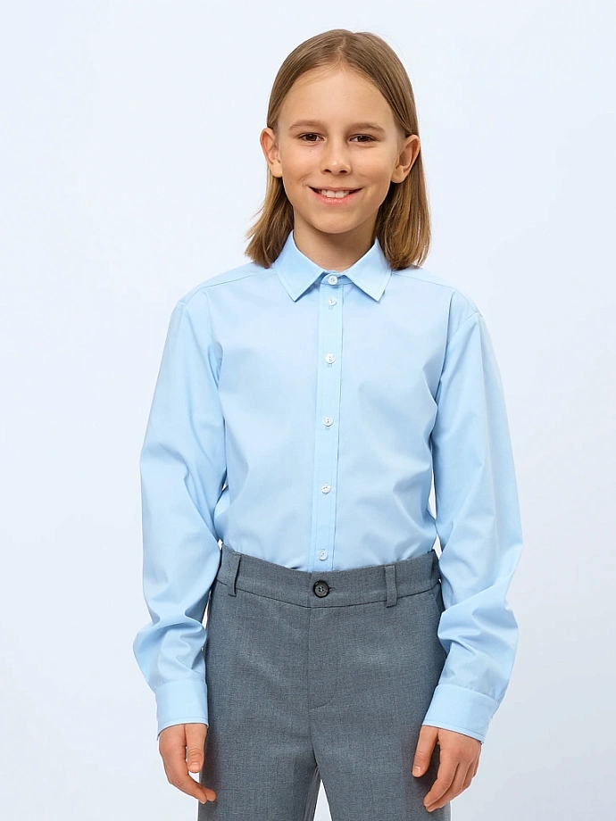 Рубашка классическая в цвете: Голубой Ole! Twice - фото 1