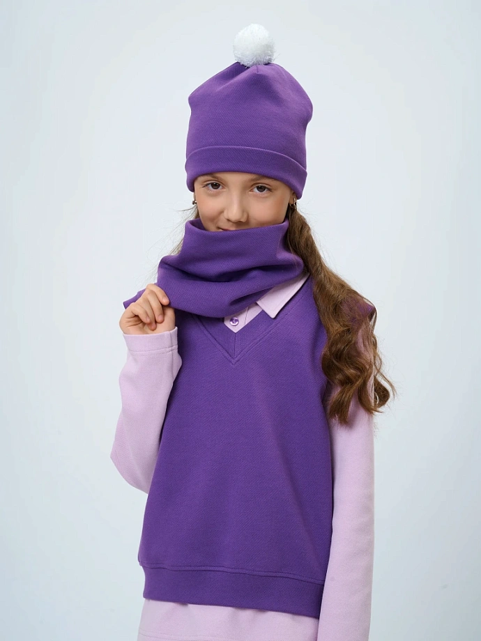 Снуд на флисовой подкладке в цвете: Фиолетовый Ole! Twice - фото 5