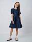 Платье со съемным бантом в цвете: Синий Ole! Twice - фото 3