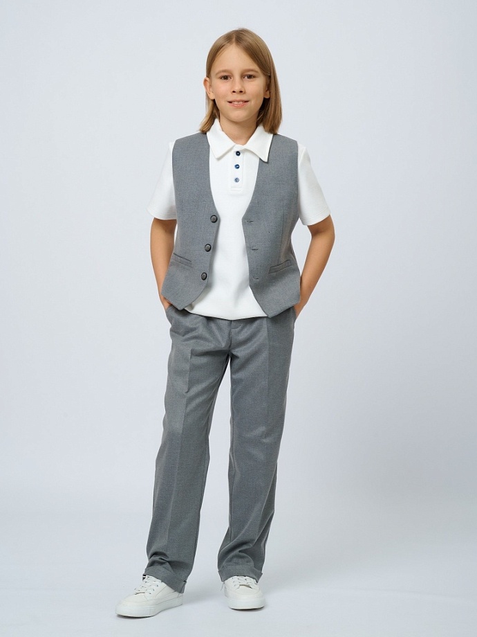 Поло с коротким рукавом унисекс с шевроном в цвете: Белый Ole! Twice - фото 3