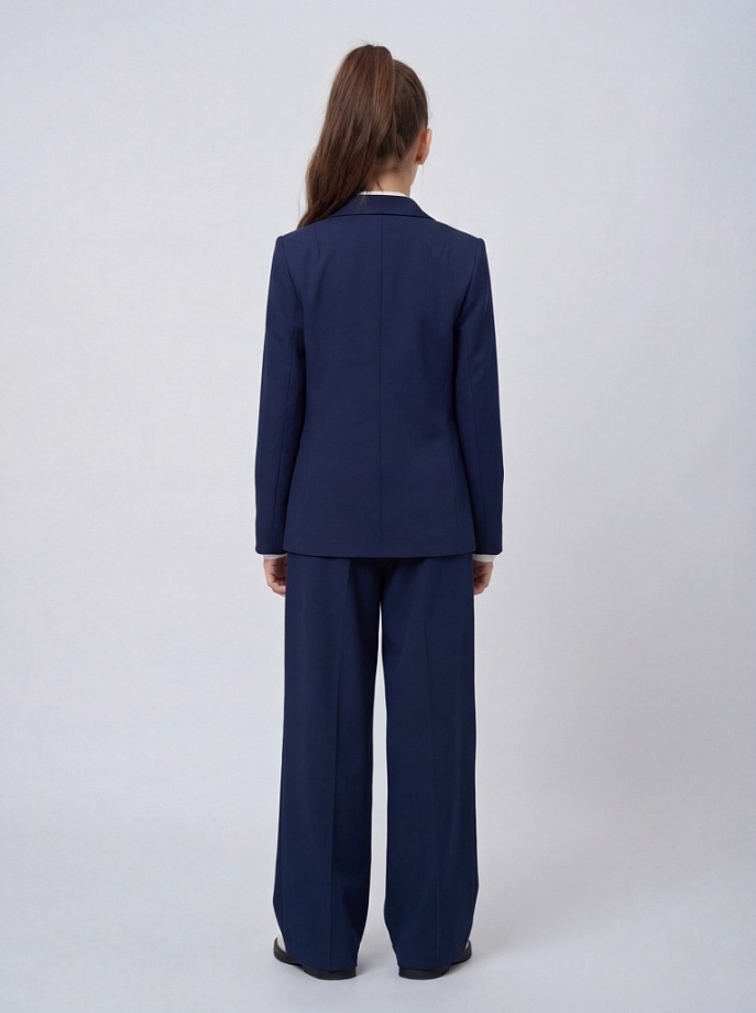 Жакет-пиджак приталенный в цвете: Синий Ole! Twice - фото 2