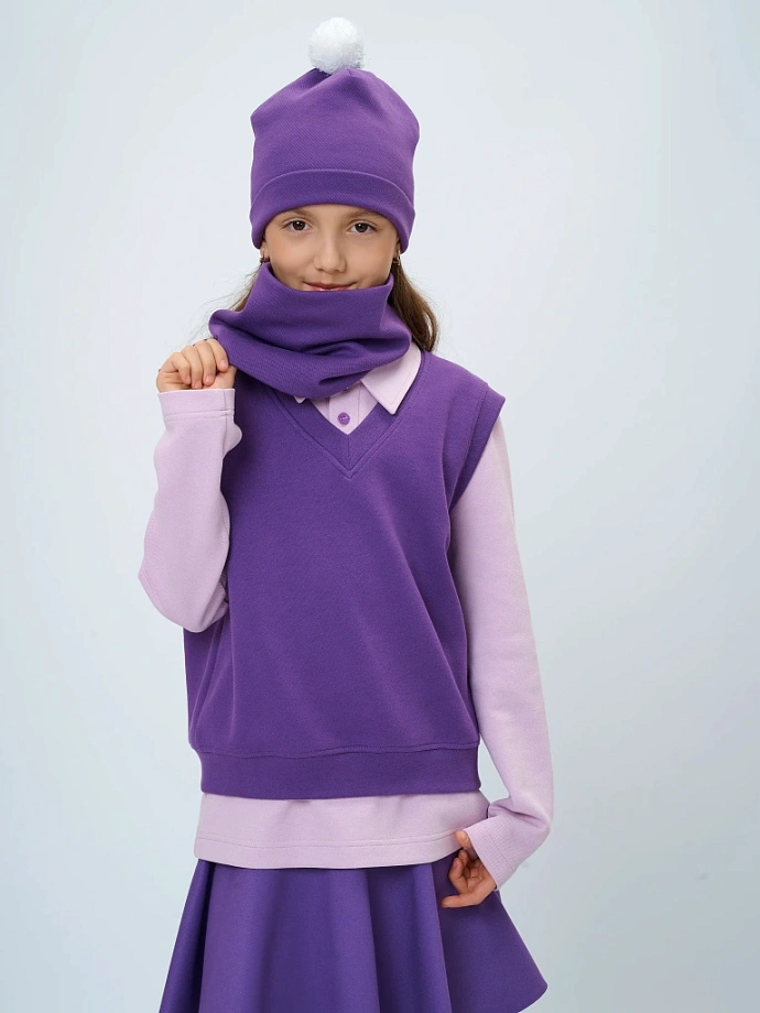 Снуд на флисовой подкладке в цвете: Фиолетовый Ole! Twice - фото 4