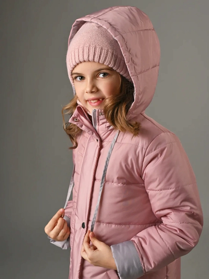 Комплект шапка с помпоном и шарф в цвете: Розовый Ole! Twice - фото 5
