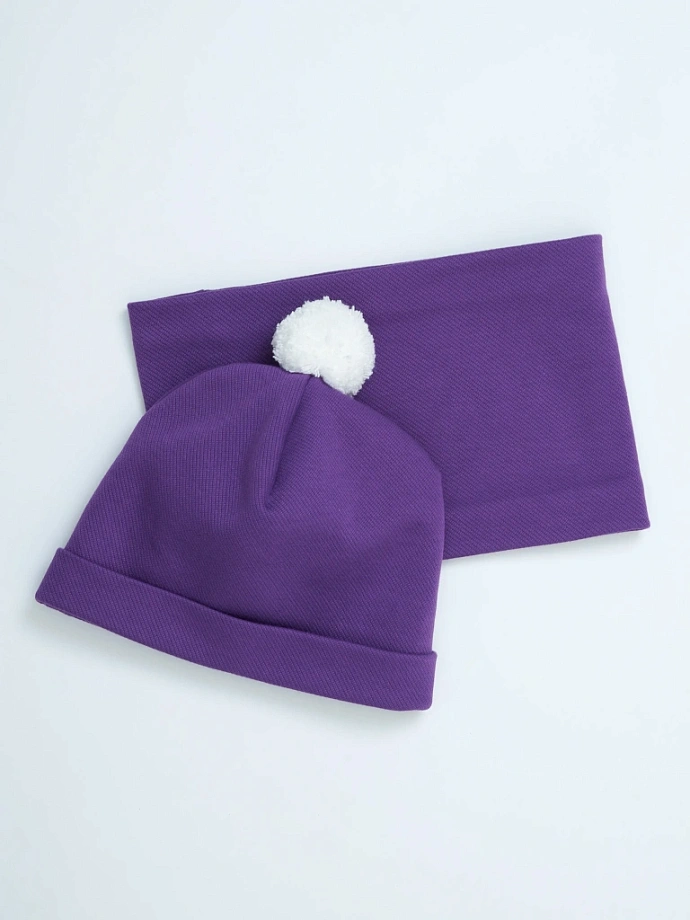 Снуд на флисовой подкладке в цвете: Фиолетовый Ole! Twice - фото 3