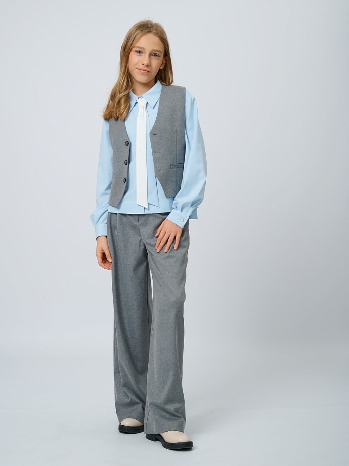 Жилет классический унисекс в цвете: Серый Ole! Twice - фото 4