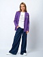 Жакет-пиджак прямого кроя в цвете: Фиолетовый Ole! Twice - фото 2