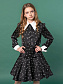 Платье со съемным воротником и манжетами в стиле Уэнсдэй в цвете: Черный Ole! Twice - фото 1