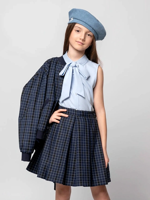 Юбка школьная в клетку
