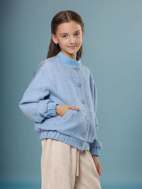 Бомбер из твида