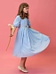 Платье с драпировкой в романтичном стиле в цвете: Голубой Ole! Twice - фото 3