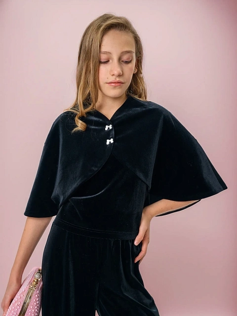 Накидка-болеро из бархата