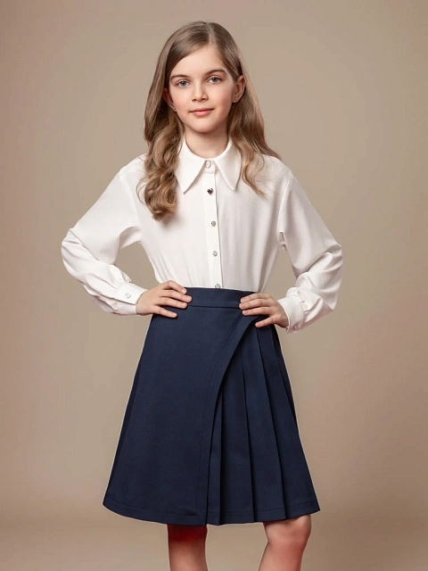 Юбка-трапеция с запахом