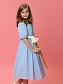 Платье с драпировкой в романтичном стиле в цвете: Голубой Ole! Twice - фото 4