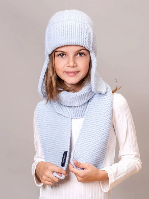 Комплект шапка-ушанка и шарф