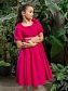 Платье с драпировкой в романтичном стиле в цвете: Фуксия Ole! Twice - фото 5